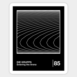 Die Krupps / Minimalist Graphic Fan Artwork Design Sticker